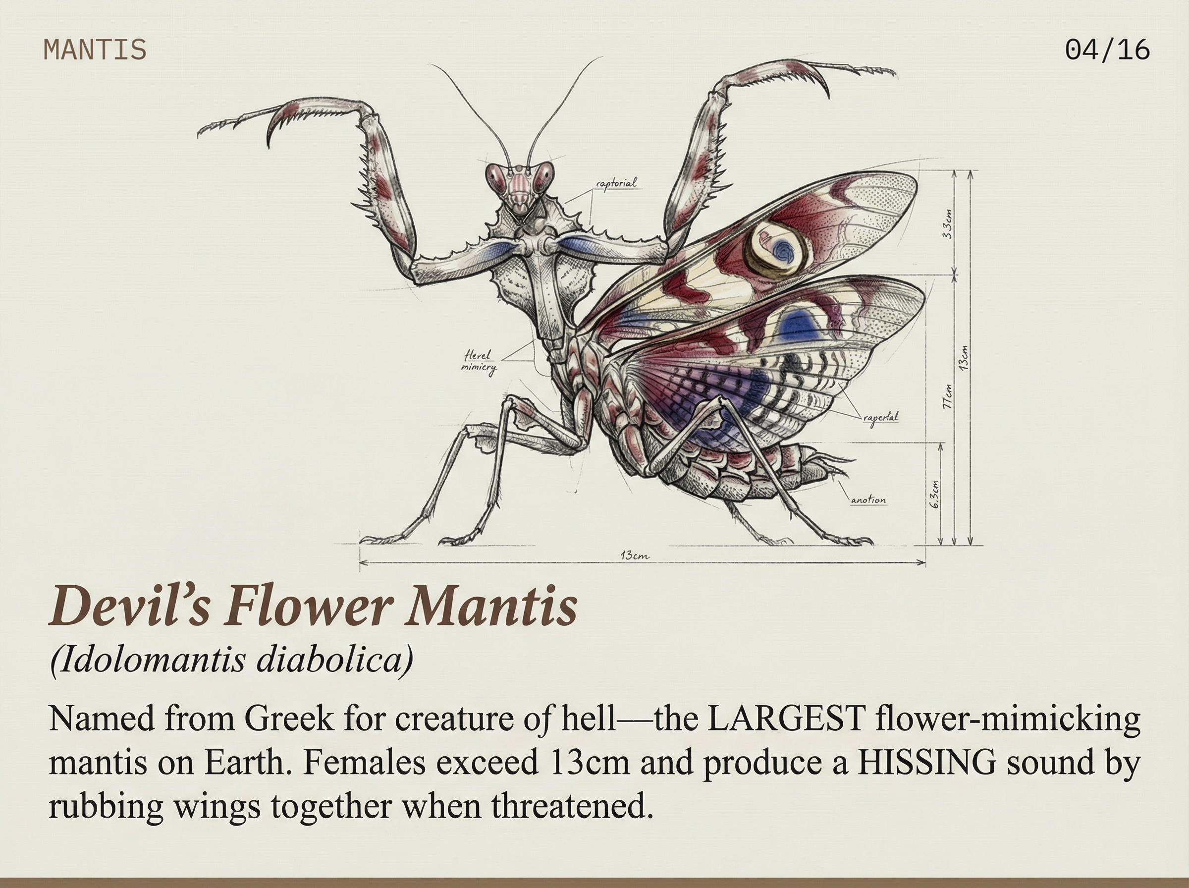 Devil's Flower Mantis