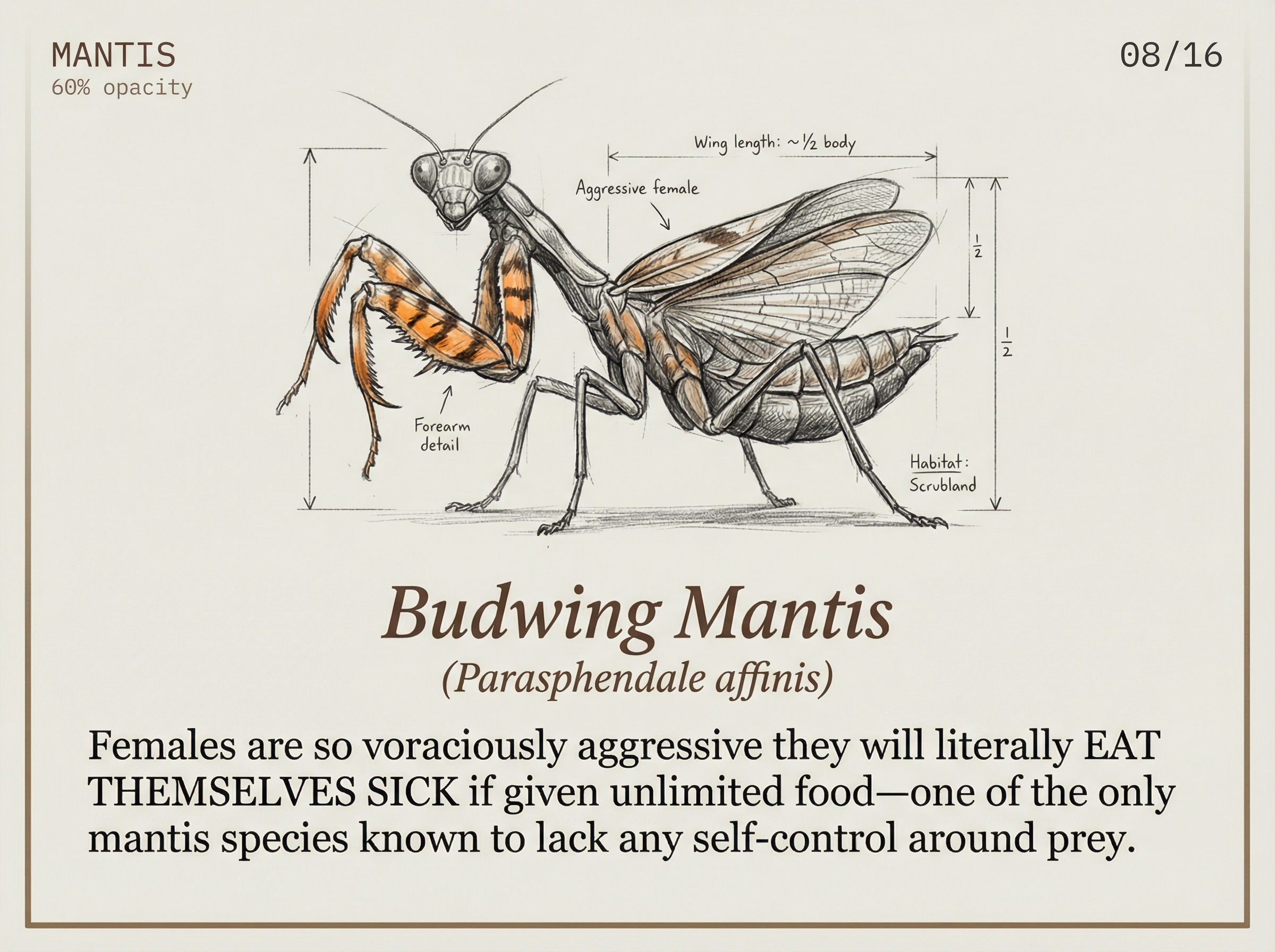 Budwing Mantis